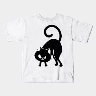 Ominous black cat Kids T-Shirt